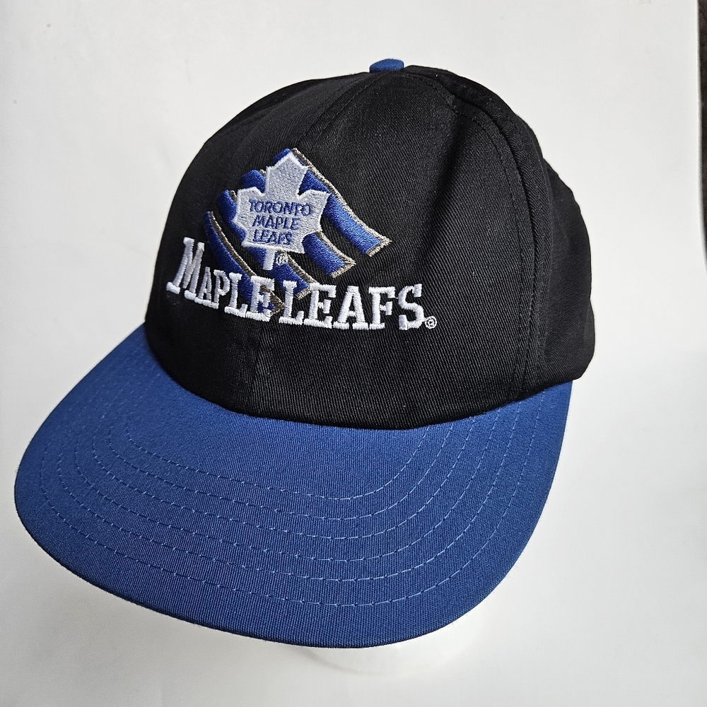 Pre-2016 Toronto Maple Leafs Hat CCM NHL Canada Adjustable Black Blue Snapback